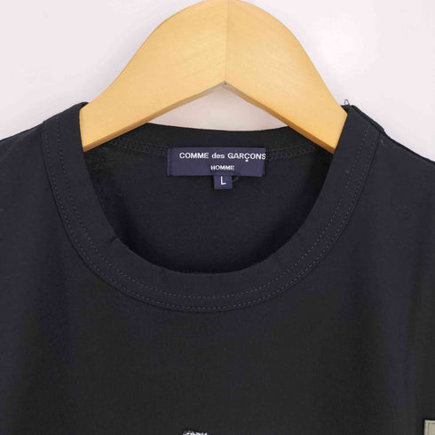 コムデギャルソンオム COMME des GARCONS HOMME パッチワーク サイドスリット クルーネックTシャツ メンズ JPN:L