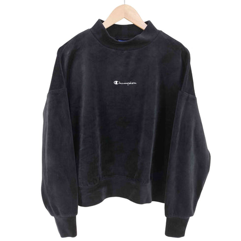 チャンピオン Champion CREWNECK SWEATSHIRT ベロアスウェットトレーナー レディース L