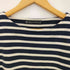 アップスケープオーディエンス Upscape Audience 10オンス バスク天竺 ボーダー ボートネック BOX Tee メンズ JPN:L