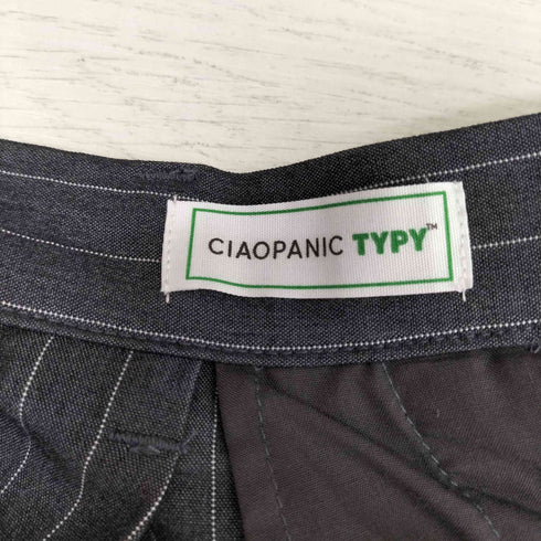 チャオパニックティピー CIAOPANIC TYPY 24SS アソート素材 タック ボリューム ワイド スラックス パンツ メンズ JPN:L