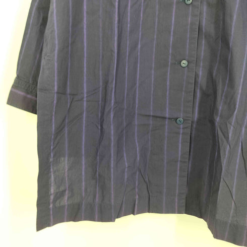 イッセイミヤケ ISSEY MIYAKE 80s 筆タグ サイドスリット アシンメトリー コットン オープンカラーシャツ メンズ JPN:M