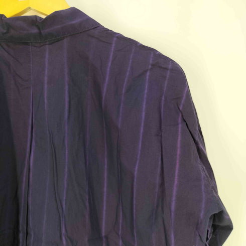 イッセイミヤケ ISSEY MIYAKE 80s 筆タグ サイドスリット アシンメトリー コットン オープンカラーシャツ メンズ JPN:M
