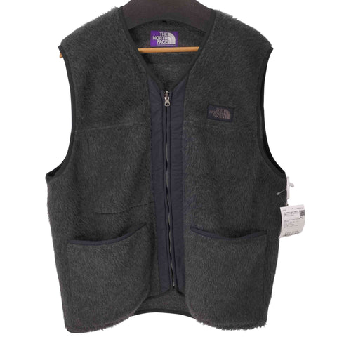 ノースフェイスパープルレーベル THE NORTH FACE PURPLE LABEL 24AW PLAS Wool Fleece Field Vest - Mix Charcoal メンズ import:L
