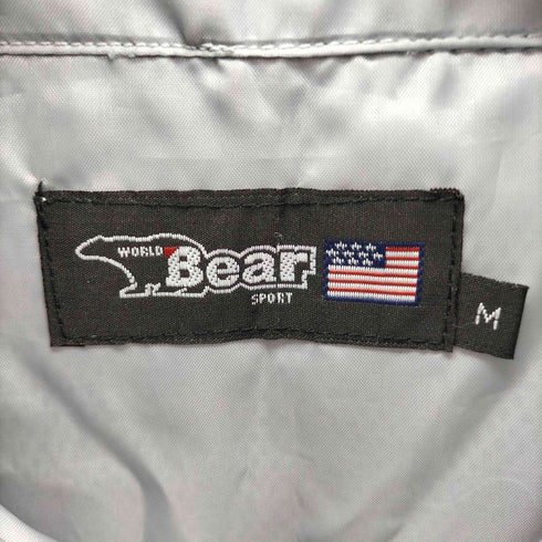 ベアー Bear SPORT 両面 ロゴ 刺繍 裏地メッシュ 裾ドローコード スタンドネック ナイロン ジャケット メンズ JPN:M