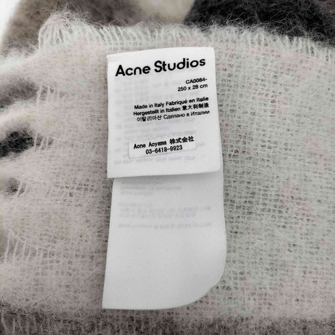 アクネストゥディオズ ACNE STUDIOS モヘアチェックスカーフ メンズ