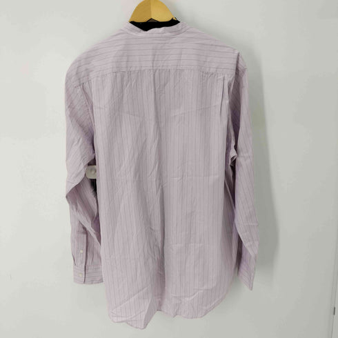 オーラリー AURALEE 24AW SUVIN HIGH COUNT CLOTH STRIPE スタンドシャツ メンズ JPN:5