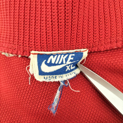 ナイキ NIKE 80-90s スウォッシュロゴ刺繍バイカラートラックジャケット メンズ JPN:XL