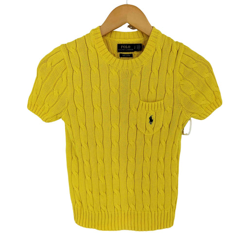 ポロラルフローレン POLO RALPH LAUREN ポニー刺繍 半袖ケーブルニット レディース SP