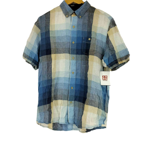 トミーバハマ Tommy Bahama リネン S/S チェックBDシャツ メンズ import:S