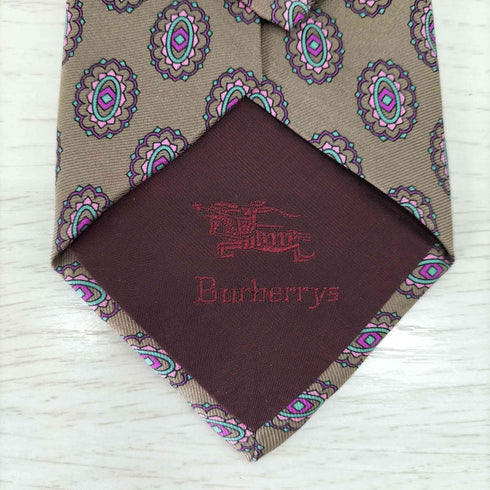 バーバリーズ BURBERRYS シルク100% ペイズリー柄ネクタイ メンズ
