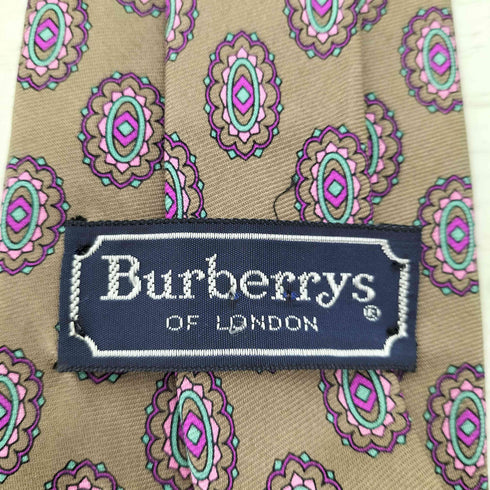 バーバリーズ BURBERRYS シルク100% ペイズリー柄ネクタイ メンズ