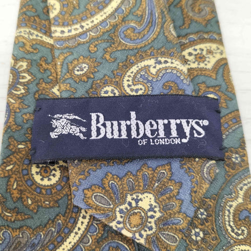 バーバリーズ BURBERRYS シルク100% ペイズリー柄ネクタイ メンズ