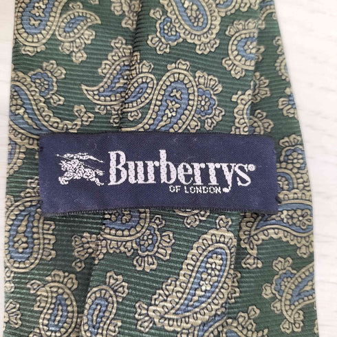 バーバリーズ BURBERRYS シルク100% ペイズリー柄ネクタイ メンズ