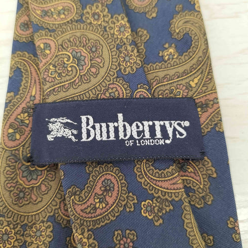 バーバリーズ BURBERRYS シルク100% ペイズリー柄ネクタイ メンズ