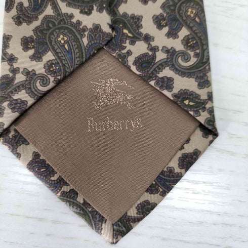 バーバリーズ BURBERRYS シルク100% ペイズリー柄ネクタイ メンズ