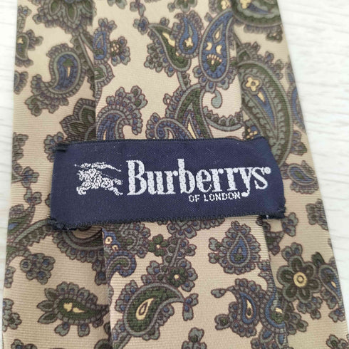 バーバリーズ BURBERRYS シルク100% ペイズリー柄ネクタイ メンズ