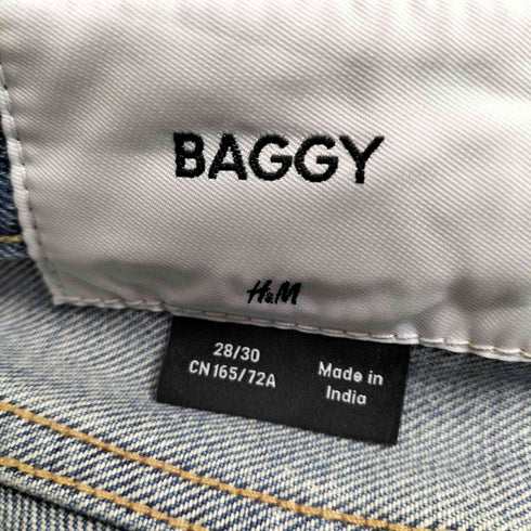 エイチアンドエム H&M BAGGY リジッド バギー ワイド デニム パンツ メンズ 28/30