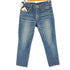 リー Lee PRE ORGANIC COTTON ロゴ 型押し パッチ イエローステッチ ジップフライ スリム デニム パンツ レディース JPN:M