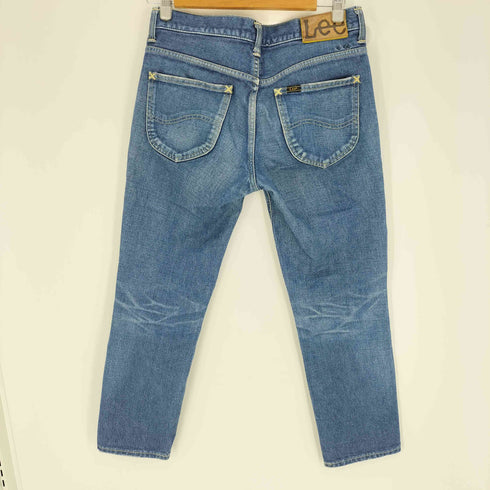 リー Lee PRE ORGANIC COTTON ロゴ 型押し パッチ イエローステッチ ジップフライ スリム デニム パンツ レディース JPN:M