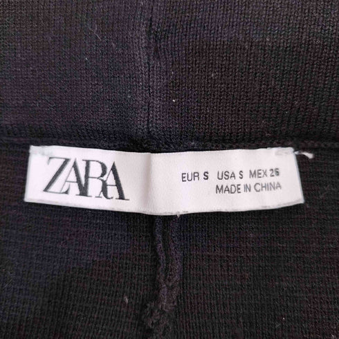 ザラ ZARA フロント ライン ニットスリット パンツ レディース S
