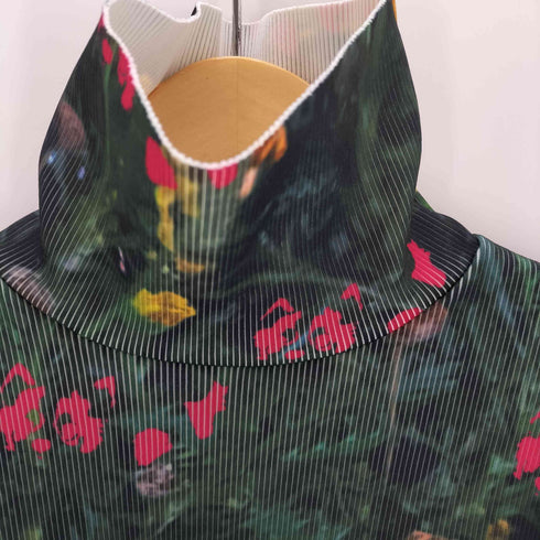 ノントーキョー NON TOKYO PRINT RIB HI-NECK TOP / YELLOW FLOWER レディース FREE