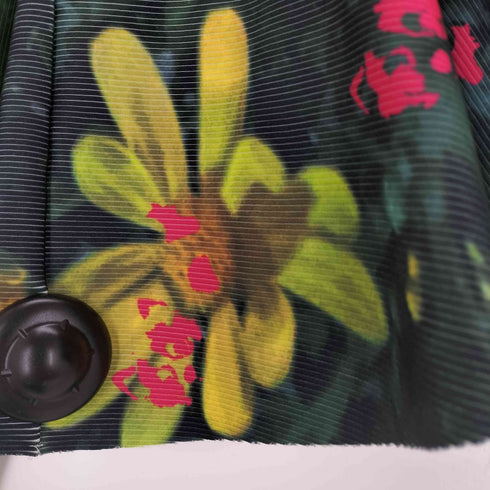 ノントーキョー NON TOKYO PRINT RIB HI-NECK TOP / YELLOW FLOWER レディース FREE