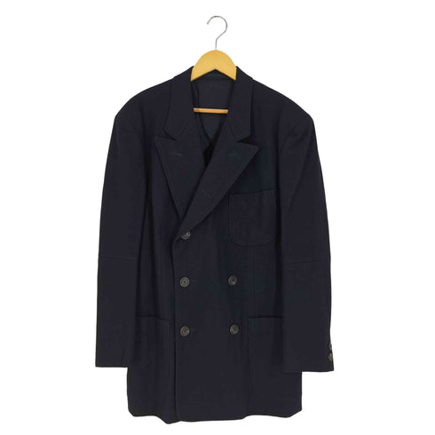 イッセイミヤケメン ISSEY MIYAKE MEN 96AW 銀タグ ウールナイロン ダブルブレスト テーラードジャケット メンズ JPN:L