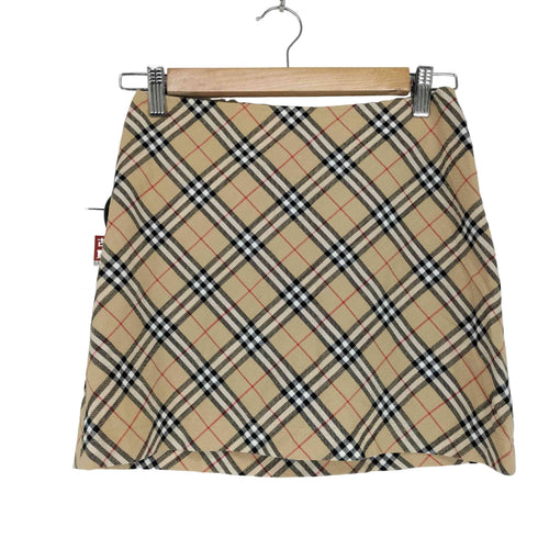 バーバリーブルーレーベル BURBERRY BLUE LABEL ノヴァチェックミニスカート レディース 38