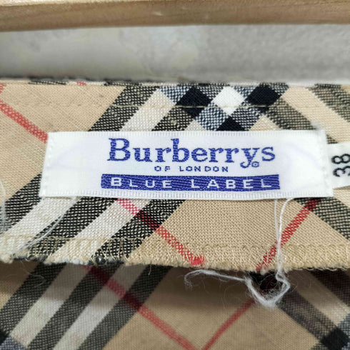 バーバリーブルーレーベル BURBERRY BLUE LABEL ノヴァチェックミニスカート レディース 38