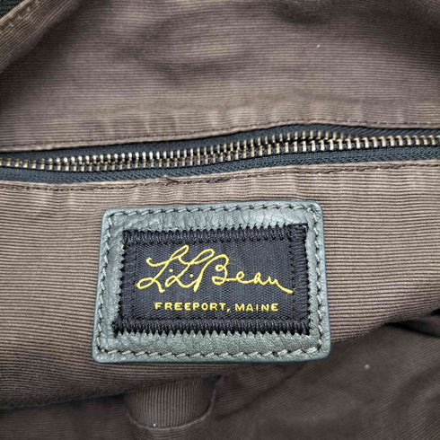 エルエルビーン L.L.Bean 筆記体ロゴ復刻 ショルダーレザーバック オールレザー メンズ