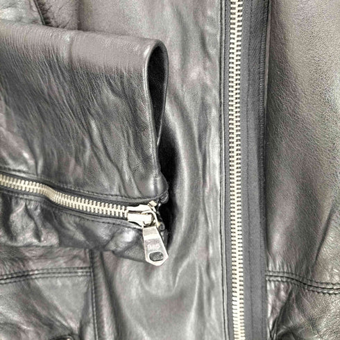 ギャップ Gap 00S レザーダブルライダースジャケット レディース S