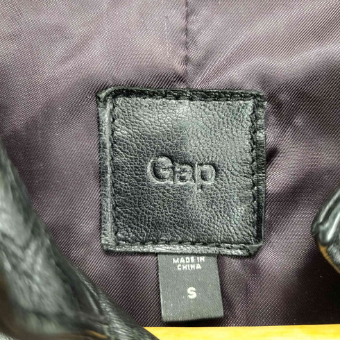 ギャップ Gap 00S レザーダブルライダースジャケット レディース S