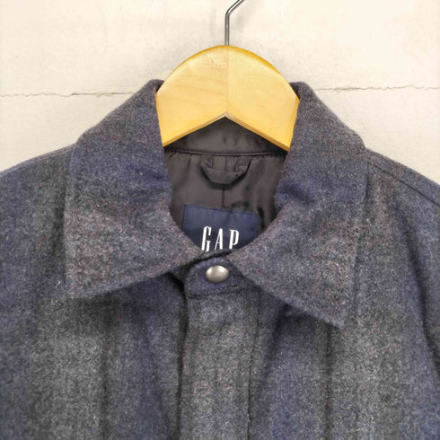 ギャップ Gap チェックウールシャツダウンジャケット メンズ S
