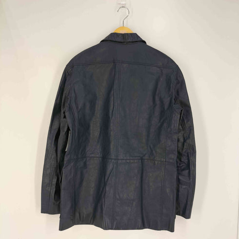 イッセイミヤケメン ISSEY MIYAKE MEN 黒タグ レザー 3B テーラードジャケット メンズ