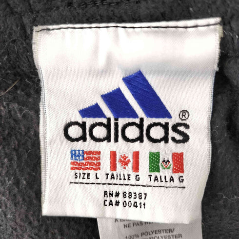 アディダス adidas 00S 刺繍タグ サイドラインパイル地スウェットパンツ メンズ L