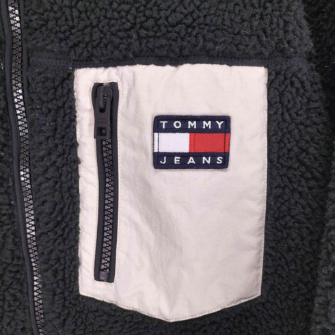 トミージーンズ tommy jeans リバーシブルシェルパコート レディース M