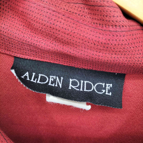 ALDEN RIDGE 80S USA製 デザインボタン レーヨン アセテート L/Sシャツ メンズ