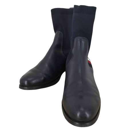 トミージーンズ tommy jeans KNITTED FLAT BOOT レディース 38