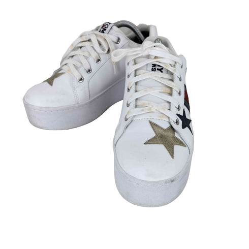 トミージーンズ tommy jeans スターモチーフ厚底スニーカー レディース 24