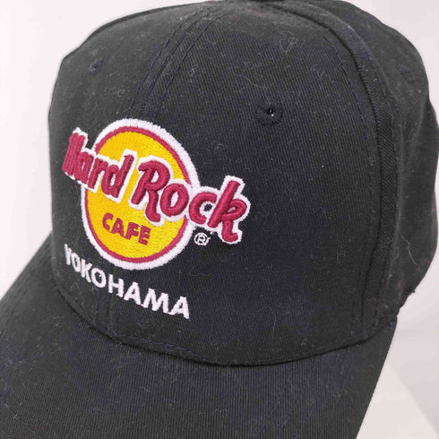 ハードロックカフェ Hard Rock Cafe フロントロゴ刺繍 6パネル キャップ レディース