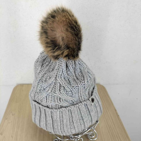 アグ UGG ボンボン付きニットキャップ レディース