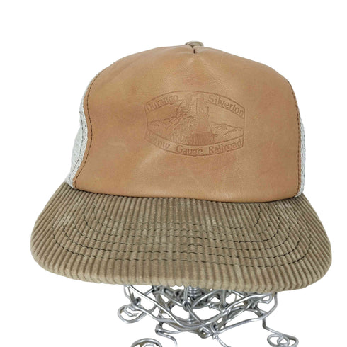 MADE IN USA DURANGO SILVERTON コーデュロイ×レザー メッシュキャップ メンズ FREE