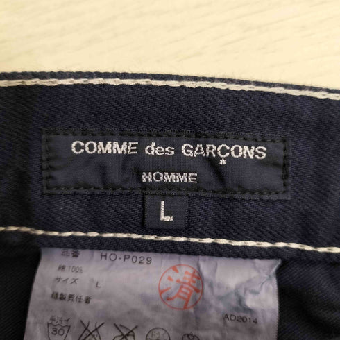 コムデギャルソンオム COMME des GARCONS HOMME ホワイトステッチ テーパード デニムパンツ メンズ JPN:L