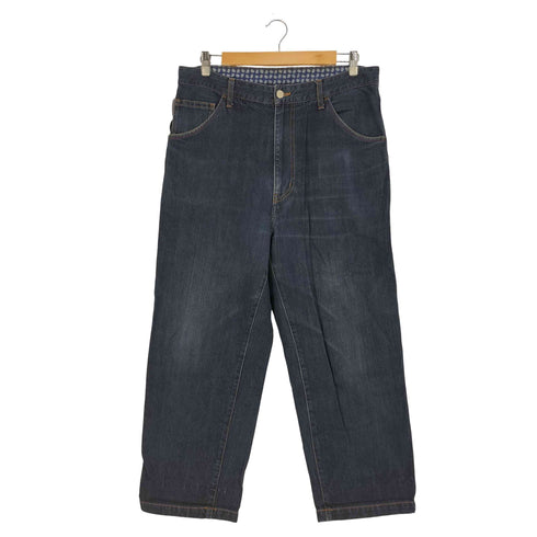 コムデギャルソンオム COMME des GARCONS HOMME ウエスト裏ペイズリー カラーステッチ ワイドテーパード デニムパンツ メンズ JPN:L