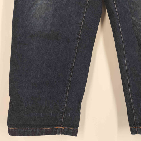 コムデギャルソンオム COMME des GARCONS HOMME ウエスト裏ペイズリー カラーステッチ ワイドテーパード デニムパンツ メンズ JPN:L