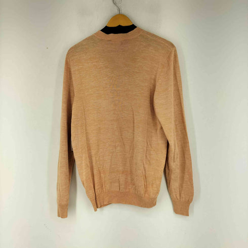 サルヴァトーレフェラガモ Salvatore Ferragamo シルクリネン混Vネックセーター メンズ import:L