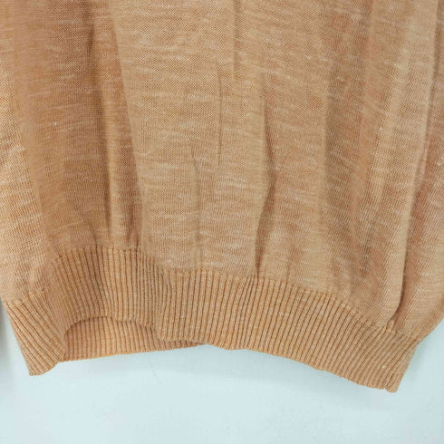 サルヴァトーレフェラガモ Salvatore Ferragamo シルクリネン混Vネックセーター メンズ import:L