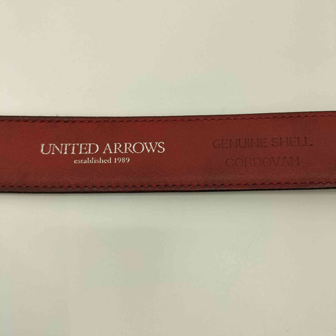 ユナイテッドアローズ UNITED ARROWS GENUINE SHELL CORDOVAN レザーベルト メンズ 34/85