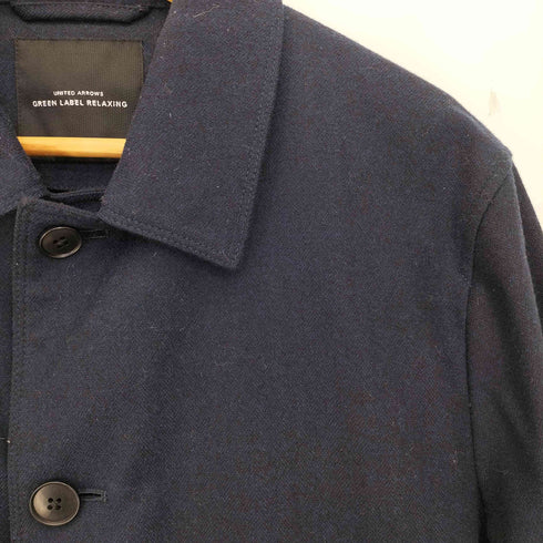 ユナイテッドアローズグリーンレーベルリラクシング UNITED ARROWS green label relaxing NM シンダウン フラノ ステンカラーコート メンズ JPN:M
