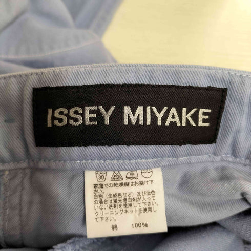 イッセイミヤケ ISSEY MIYAKE 黒タグ 製品染め マルチポケット シーチング クロップドパンツ メンズ JPN:3